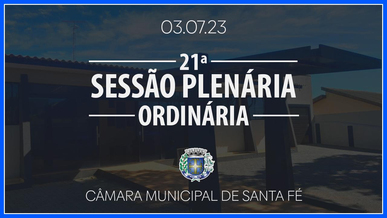 21ª Sessão Plenária Ordinária